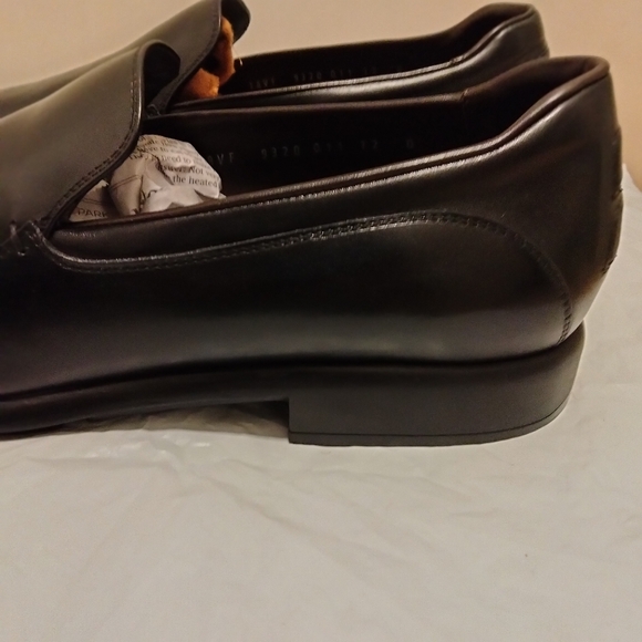 Salvatore Ferragamo "PONCHO" Black Slip-On Calfskin Loafers (Size 12 D - Picture 3 of 15